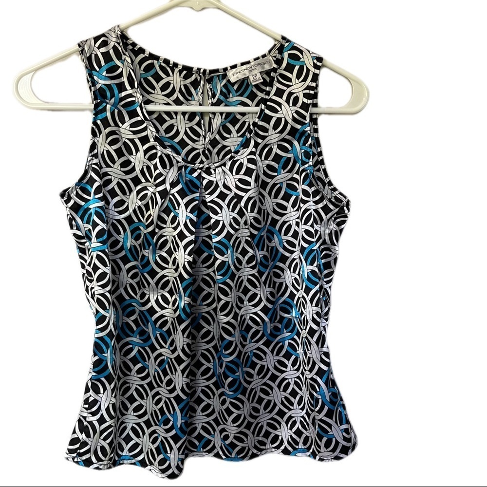 Jones New York Sleeveless Blouse  2 Petite